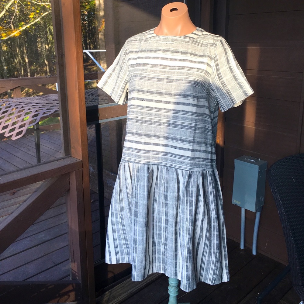 NWOT Striped Mod Red Dress